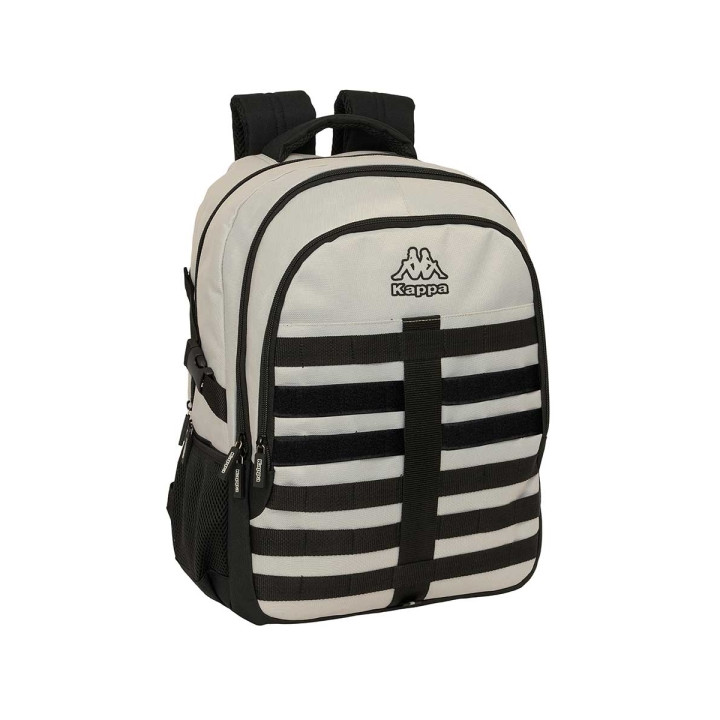 Safta Kappa Grey Mochila para Portatil hasta 15.6" - Bolsillo Antirrobo - Ergonomica - Cinta para Maleta - 340x150x460mm - Color