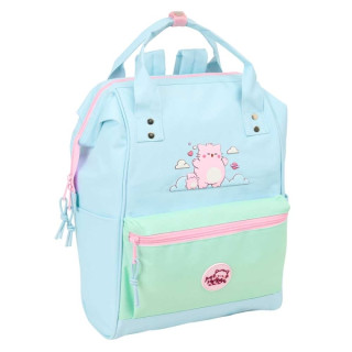 Safta Pembe The Pink Cat Mochila para Portatil hasta 13" - Bolsillo con Cremallera - Asas Superiores - Bolsillo Frontal - Doble