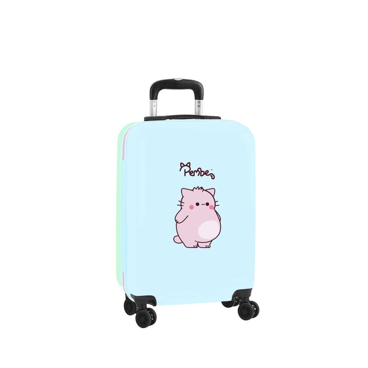 Safta Pembe The Pink Cat Maleta Trolley de Cabina 20” - Cierre con Candado - Interior Forrado - Ruedas Giratorias 360º - Asa Ext