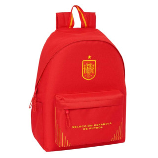 Safta Seleccion Española de Futbol Mochila para Portatil hasta 14.1" - Bolsillo Frontal - Portabotellas - Doble Tirador - Hombre