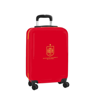 Safta Seleccion Española de Futbol Maleta Trolley de Cabina 20” - Cierre con Candado - Panel con Cremallera - Cintas con PVC - A