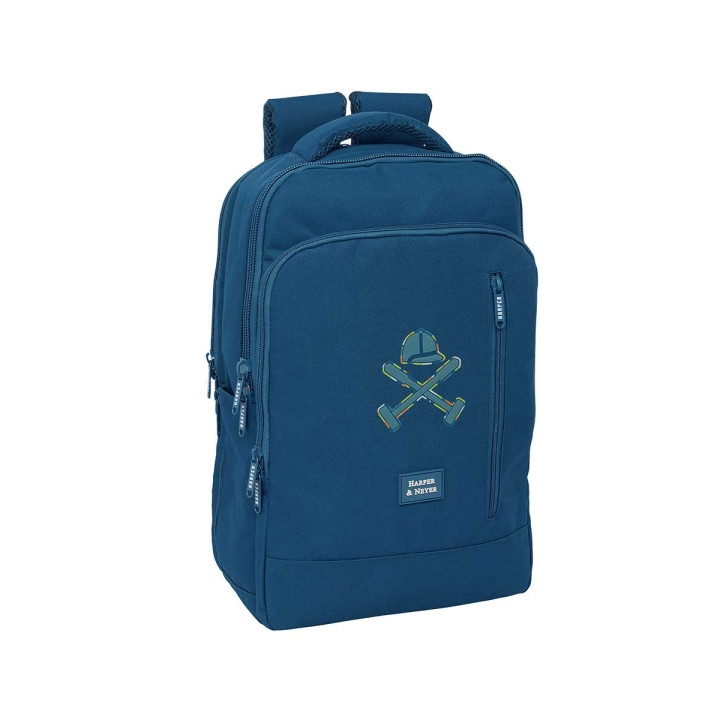 Safta Harper and Neyer Mochila para Portatil hasta 15.6" - Conector USB - Respaldo Acolchado Ergonomico - Portabotellas - Bolsil