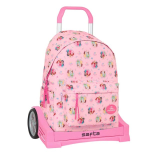 Safta Princesas Disney Mochila para Portatil hasta 14.1" - Portabotellas - Tirador Doble - Espalda Acolchada - Asa Superior - Mo