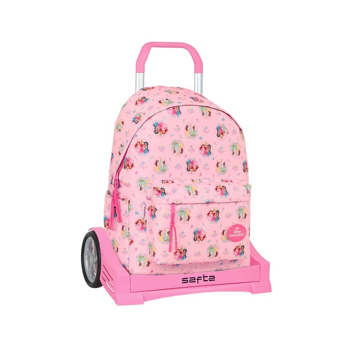 Safta Princesas Disney Mochila para Portatil hasta 14.1" - Portabotellas - Tirador Doble - Espalda Acolchada - Asa Superior - Mo