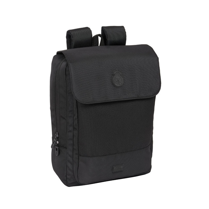 Safta Real Madrid Premium Mochila para Portatil hasta 13.3" - Conector USB - Rejilla Transpirable en la Espalda - Cinta para Mal