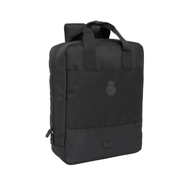 Safta Real Madrid Premium Mochila para Portatil hasta 13.3" - Cremallera - Conector USB - Hombreras Acolchadas - Cinta Ajustable