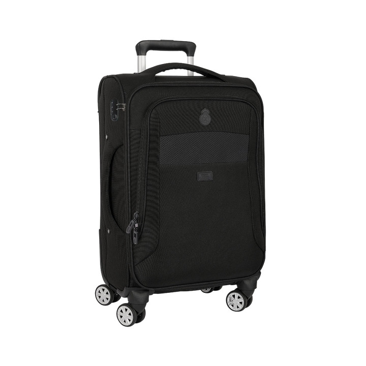 Safta Real Madrid Premium Maleta Trolley de Cabina 20” - Cierre con Candado - Bolsillo para Portatil - Asas en 2 Lados - Protecc