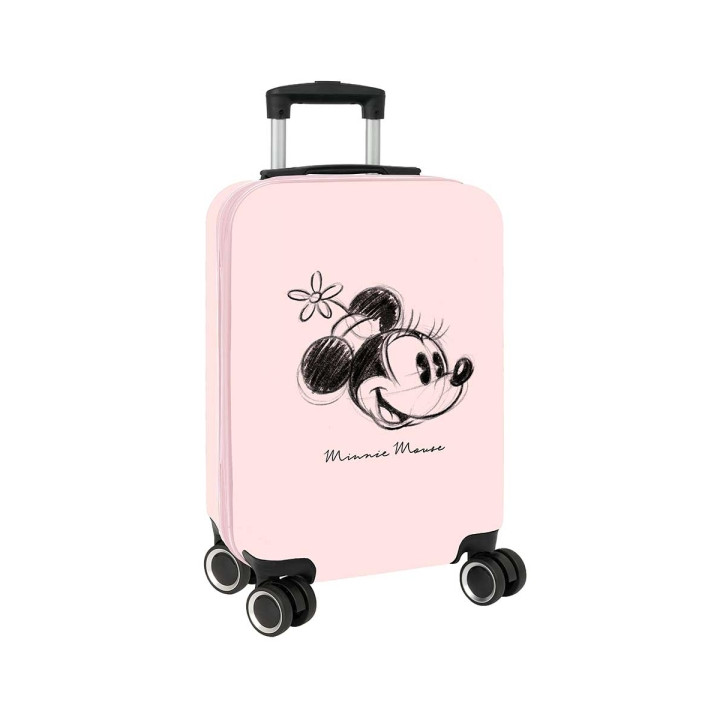 Safta Minnie Mouse Baby Maleta Trolley de Cabina 20” - Cierre con Candado - Cremallera - Cintas Sujetaplanos - Ruedas Giratorias