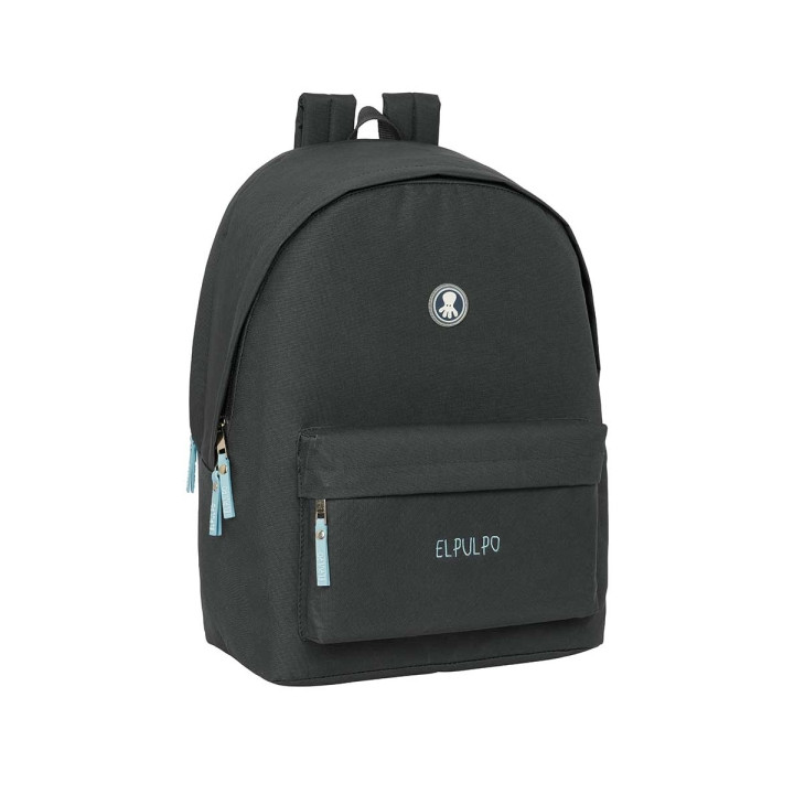 Safta el Pulpo Grafito Mochila para Portatil hasta 15.6" - Alojamiento Antirrobo - Conector USB - Capacidad 24.55L - Bolsillo Fr