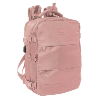 Safta Mochila de Cabina - Bolsillo para Portatil hasta 15.6" - Conector USB - Hombreras Ergonomicas - Zapatillero - Interior Aco