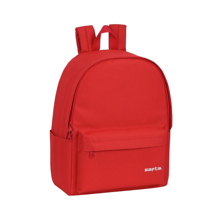 Safta Mochila para Portatil hasta 14.1" - 19.85L - Hombreras Acolchadas - Base Acolchada - Tirador Doble - Asa Superior - Bolsil