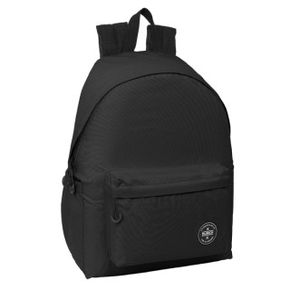 Safta Munich Teen Black Mochila para Portatil hasta 14.1" - 17.3L - Ergonomico - Correas Ajustables - 310x130x430mm - Color Negr