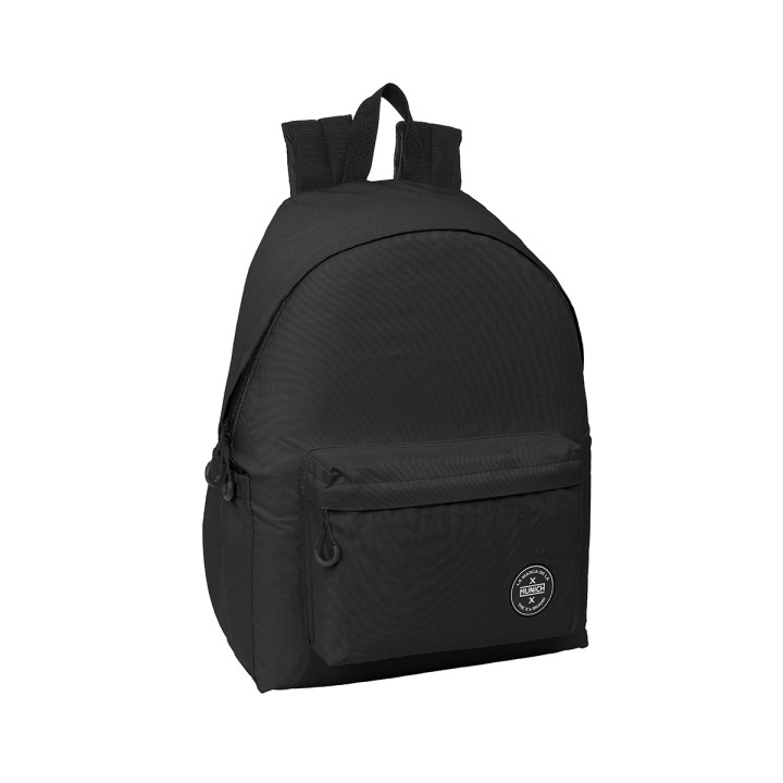 Safta Munich Teen Black Mochila para Portatil hasta 14.1" - 17.3L - Ergonomico - Correas Ajustables - 310x130x430mm - Color Negr