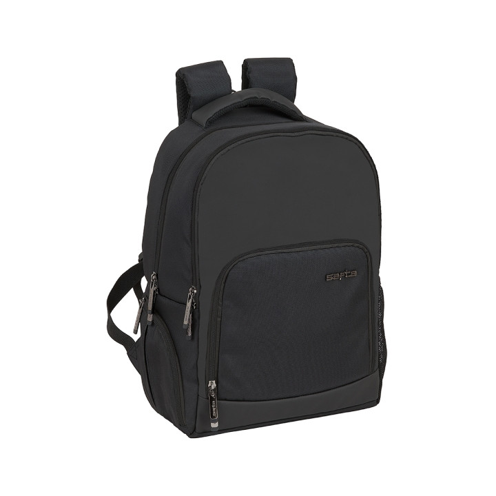 Safta Business Mochila para Portatil hasta 14.1" - Interior Acolchado - Bolsillo para Tablet - Conector USB - Portabotellas - Bo