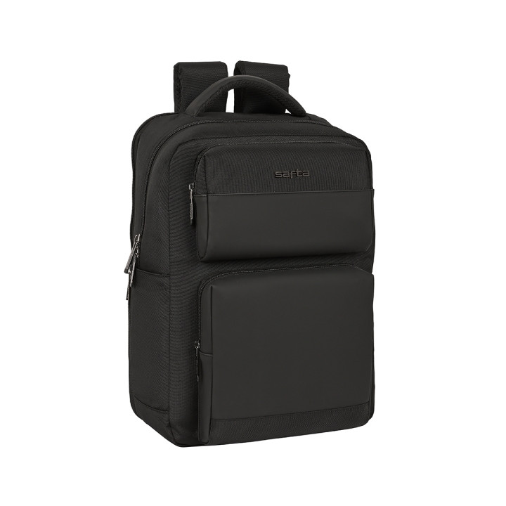 Safta Business Mochila para Portatil hasta 15.6" - Conector USB - Bolsillo Portabotellas - Bolsillo Antirrobo - Bolsillos Fronta