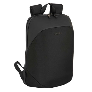 Safta Business Mochila para Portatil hasta 15.6" - Sistema Reduccion de Peso - Cierre Antirrobo - Conector USB - Espalda Transpi