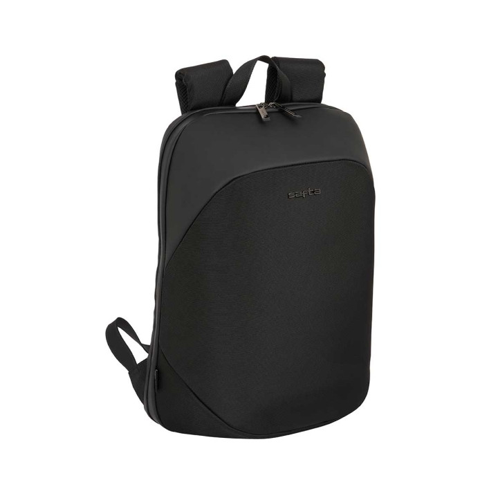 Safta Business Mochila para Portatil hasta 15.6" - Sistema Reduccion de Peso - Cierre Antirrobo - Conector USB - Espalda Transpi