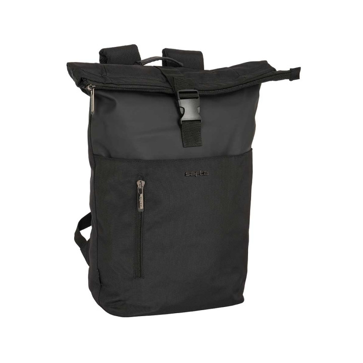 Safta Business Mochila para Portatil hasta 15.6" - Interior Acolchado - Cinta para Maletas - Asa Forrada - Hombreras Ergonomicas