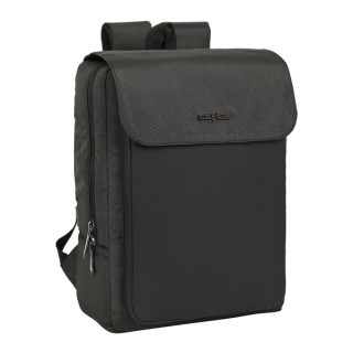 Safta Business Mochila para Portatil hasta 13.3" - Cierre Doble - Conector USB - Rejilla Transpirable - Cinta para Maleta - Asa