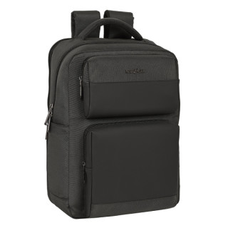 Safta Business Mochila para Portatil hasta 15.6" - Conector USB - Portabotellas - Bolsillos Frontales - Tirador Doble - Compatib