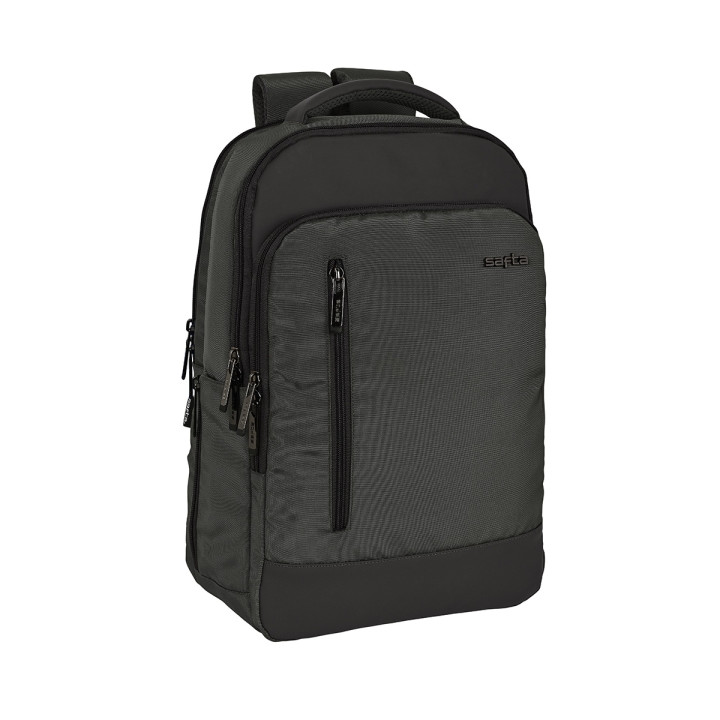 Safta Business Mochila para Portatil hasta 15.6" - Conector USB - Bolsillo Lateral - Tirador Doble - Hombreras Acolchadas - Aloj
