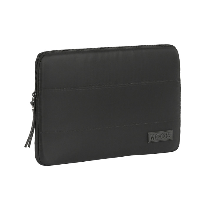 Safta Moos Capsula Funda para Portatil hasta 14" - Alojamiento Acolchado - 1.7L - 340x20x250mm - Color Negro
