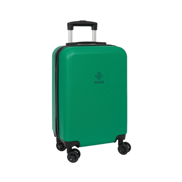 Safta Real Betis Balompie Maleta Trolley de Cabina 20” - Cierre con Candado - Interior Forrado - Bolsillo de Red - Ruedas 360º -