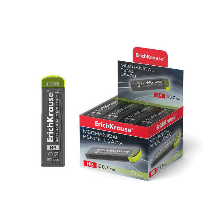 Erichkrause Megapolis Concept Pack de 20 Minas HB 07mm - Color Negro