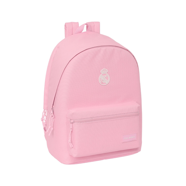 Safta Real Madrid Chica Mochila para Portatil hasta 15.6" - Antirrobo - Conector USB - Base Acolchada - Bolsillo Frontal - Hombr