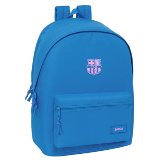 Safta F.C.Barcelona Chica Indigo Mochila para Portatil hasta 15.6" - Conector USB - Base Acolchada - Bolsillo Frontal - Hombrera