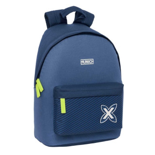 Safta Munich Blue Indigo Mochila para Portatil hasta 14.1" - Bolsillo para Tablet - Tirador Doble - Hombreras Ergonomicas - Espa
