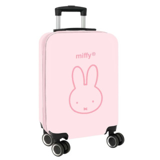 Safta Miffy Flores Maleta Trolley de Cabina 20” - Cierre con Candado - Interior Forrado - Cremallera - Cintas Elasticas - Ruedas