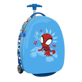 Safta Spidey Rescue Maleta Trolley Infantil 16” - Ruedas para Facil Desplazamiento - Cintas con Cierre de PVC - Materiales ABS y