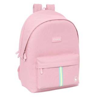 Safta el Ganso Basics Pink Mochila para Portatil hasta 15.6" - Conector USB - Base Acolchada - Bolsillo Frontal - Tirador Doble
