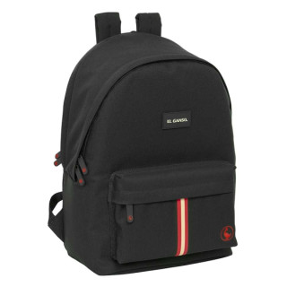 Safta el Ganso Basics Black Mochila para Portatil hasta 15.6" - Interior Acolchado - Conector USB - Base Acolchada - Hombreras E