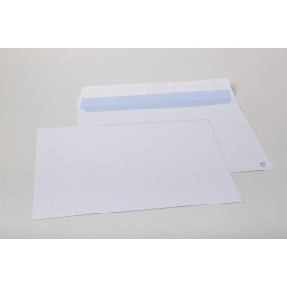 Sam Pack de 250 Sobres de Papel Offset 90grs - Medidas 190x250mm - Autoadhesivo con Tira de Silicona - Color Blanco