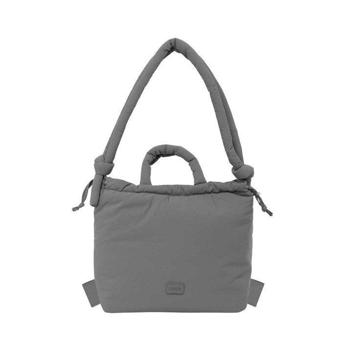 Safta Moos Capsula Grey Mochila para Portatil hasta 14.1" - Cierre de Iman - Bolsillo Interior - Cierre con Cordones - Asas Acol