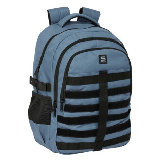 Safta Grafito Mochila para Portatil hasta 15.6" - Cremalleras Bidireccionales - Antirrobo - Hombreras Ergonomicas - Cintas Ajust