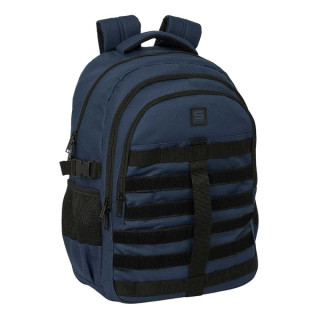 Safta Mochila para Portatil hasta 15.6" - Cremalleras Bidireccionales - Antirrobo - Cintas Ajustables - 23.46L - 340x150x460mm -