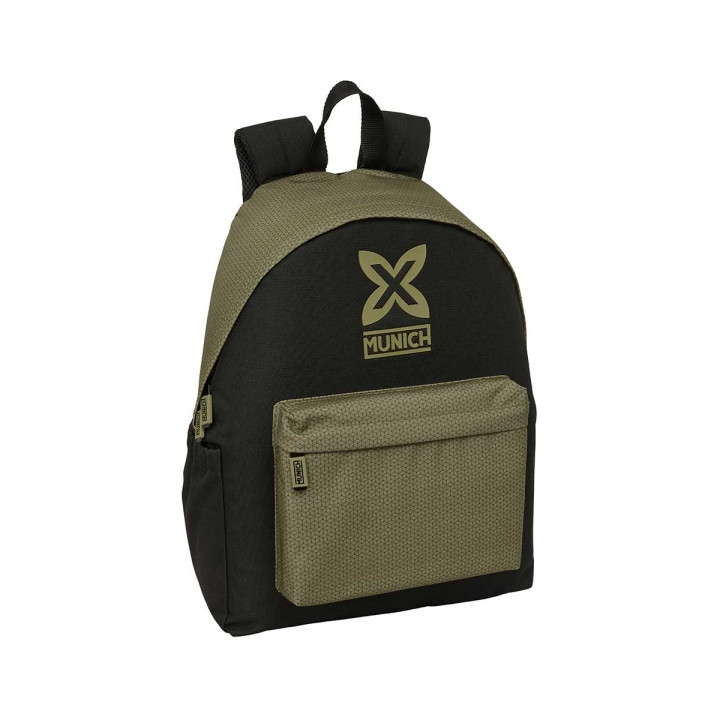 Safta Munich West Mochila para Portatil hasta 14.1" - Portabotellas - Tirador Doble - Hombreras Ergonomicas - Espalda Acolchada