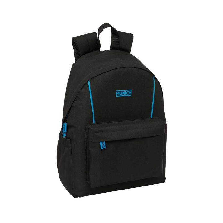 Safta Munich Road Mochila para Portatil hasta 14.1" - Interior Acolchado - Bolsillo Frontal - Portabotellas - Tirador Doble - Ho
