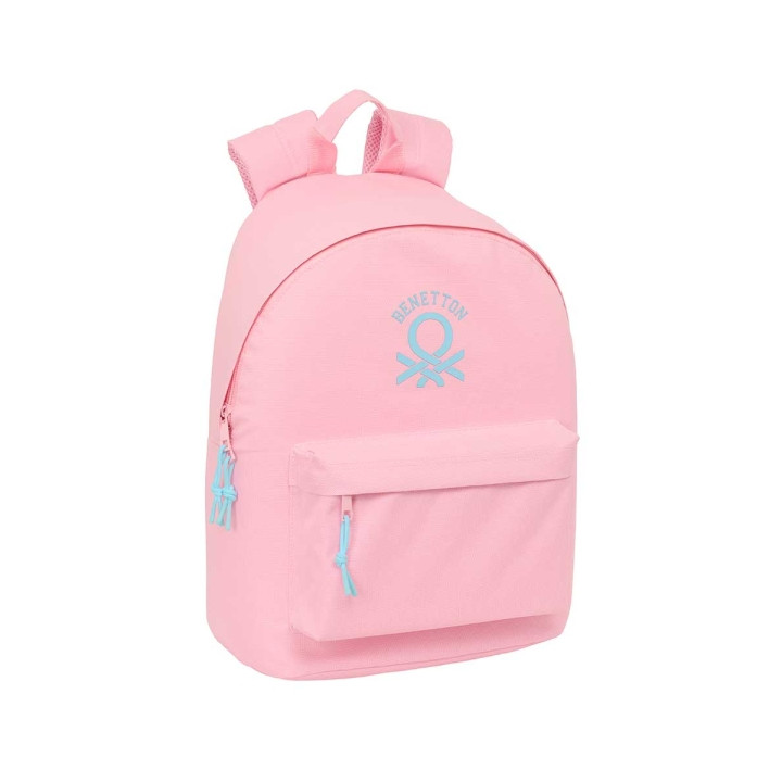 Safta Benetton Basics Mochila para Portatil hasta 14.1" - Bolsillo para Tablet - Bolsillo Trasero - Tirador Doble - Asa Superior