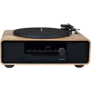 Thomson MIC300TT Micro Cadena 60W Bluetooth 5.0 con Tocadiscos Integrado - Reproductor de CD