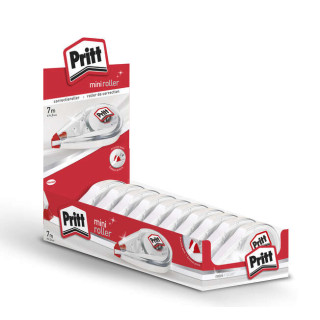 Pritt Mini Roller Corrector 4.2mm x 7m - Compacto y Ergonomico - Punta Flexible de Alta Precision - Compatible con todo Tipo de