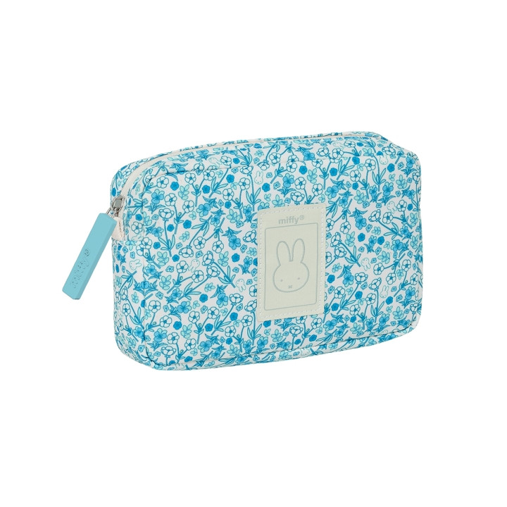 Safta Miffy Mum Garden Neceser de 1.43L - Compartimento con Cremallera - Repele el Agua - 200x55x130mm - Color Azul Claro