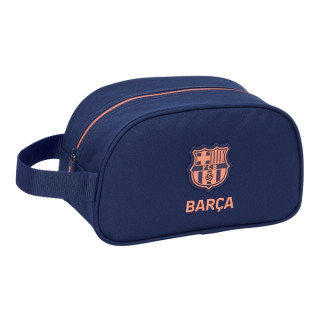 Safta F.C.Barcelona 2ª Equipacion Neceser de 5L - Cremallera - Asa Lateral - Adapatable a Carro - 260x120x150mm - Color Azul Mar