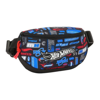 Safta Hot Wheels Bolsa de Cintura - Cintas Ajustables - 2.9L - Material Resistente - 230x90x140mm - Color Azul