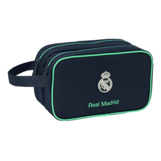 Safta Real Madrid 2ª Equipacion 25/26 Neceser de 5L - 2 Compartimentos con Cremallera - Asa Lateral - Adapatable a Carro - 260x1