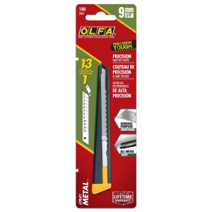 Olfa 180 Cuter de Precision de Metal - Empuñadura de Acero - Diseño Fino
