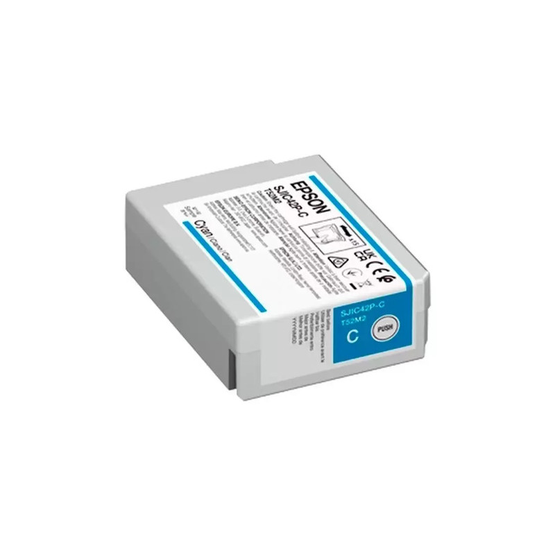 Epson SJIC42P-C Cyan Cartucho de Tinta Original - C13T52M240 Epson SJIC42P-C Cyan Cartucho de Tinta Original - C13T52M240
